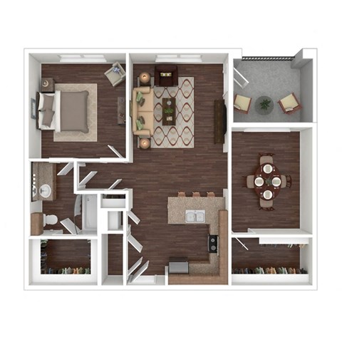 a1 floor plan  1 bedroom with 2 baths  1192 square feet